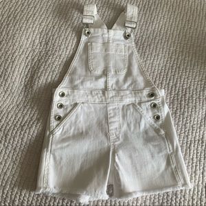 Vineyard Vines Kid's White Demin Overalls
